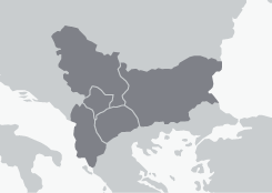 Map of Southeastern Europe